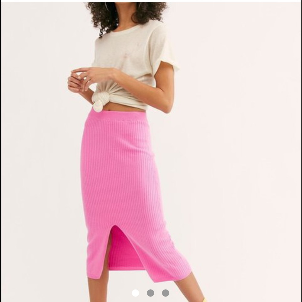 Bubblegum free people skirt